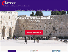 Tablet Screenshot of ekesher.com